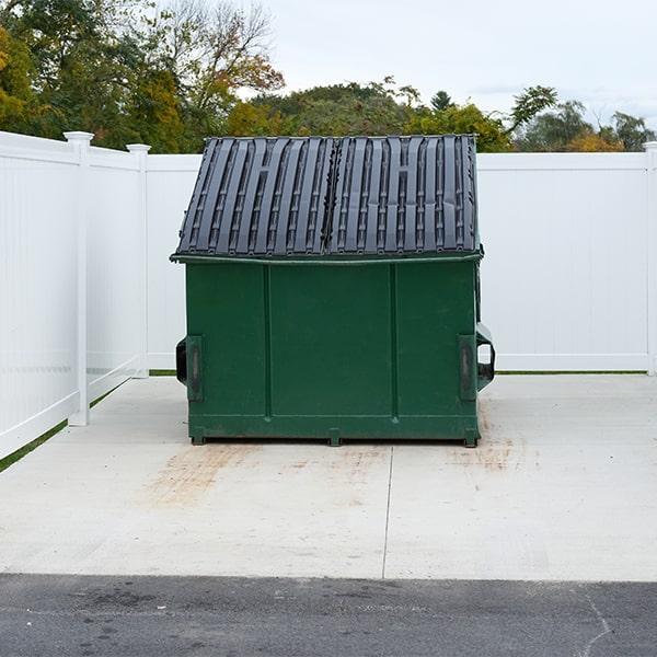 commercial dumpsters can tailor pick-up schedules based upon their clients' needs